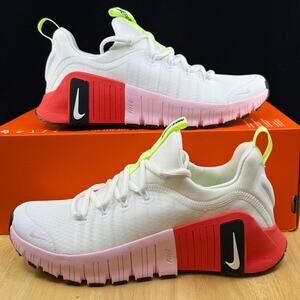 Nike Women's Size 7 Free Metcon 6 (IB4526 100) Sneaker Trainer White Sports